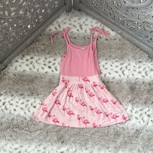 Kate Quinn pink flamingo dress baby girls 6-12 months tropical girlhoodcore